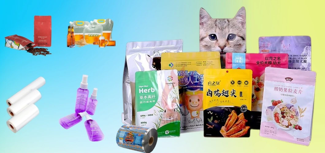 Aluminum Foil Matte Glossy Printing Eco Friendly Recyclable Plastic Packaging Bag for Cat Litter, Pet Food