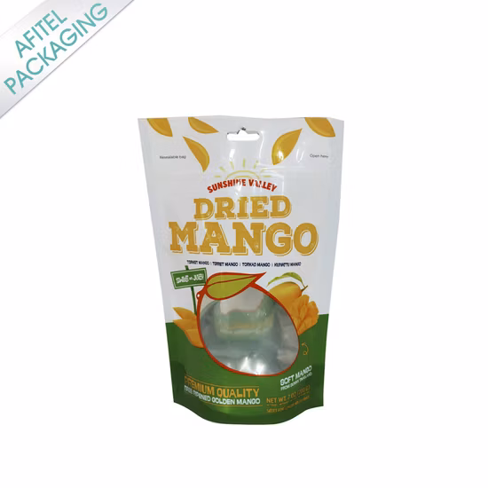 Customizable Translucent with Zipper Plastic Aluminum Foil Food Packaging Bag